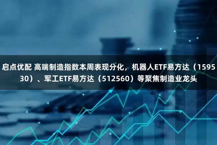 启点优配 高端制造指数本周表现分化，机器人ETF易方达（159530）、军工ETF易方达（512560）等聚焦制造业龙头
